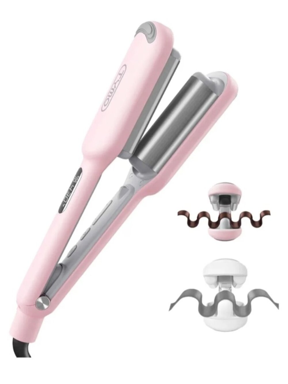 Tymo Curling Iron Hair Crimper Waver 1.25 Inch Beach Waves Hair Curler